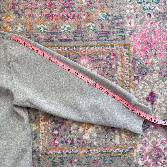 Athleta Heather Gray 24/7 Hoodie Pullover Kangaroo Front Pocket Sweatshirt XLw - Picture 7 of 11